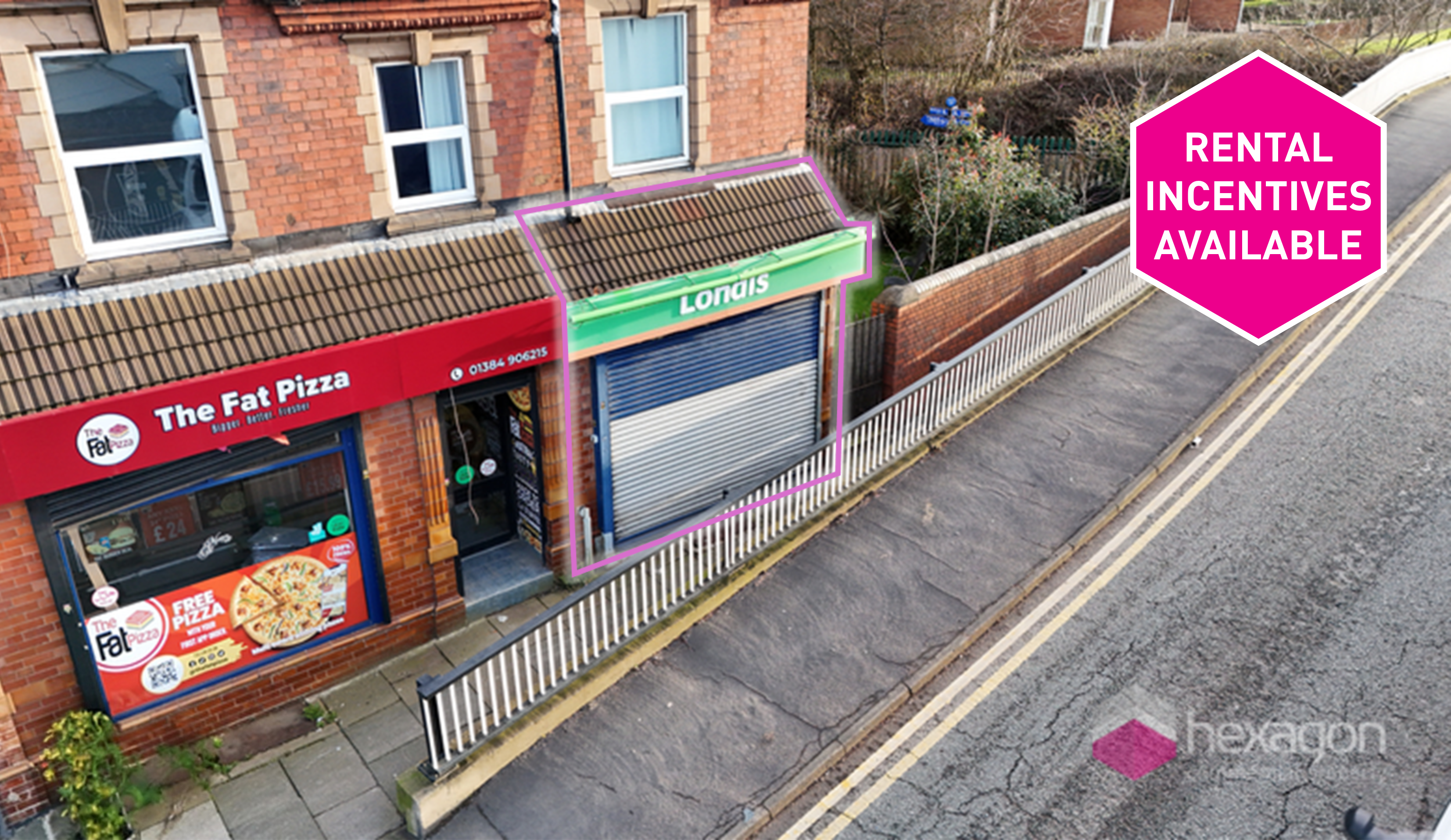 Retail Property (High Street) for rent in Cradley Heath. From Hexagon Commercial Property