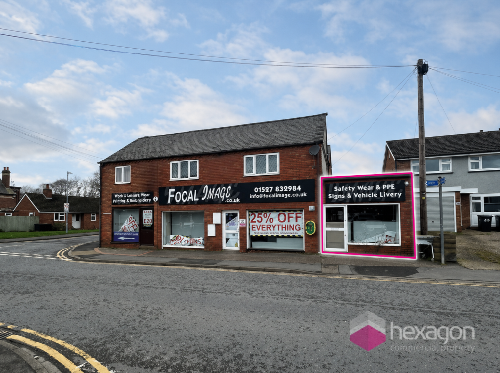 Retail Property (High Street) for rent in Bromsgrove. From Hexagon Commercial Property